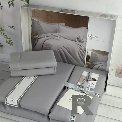 Набір постільної білизни сатиновий, Євророзмір, Romeo Home Qxw / Комплект постільної білизни бавовняний / Постільна білизна
