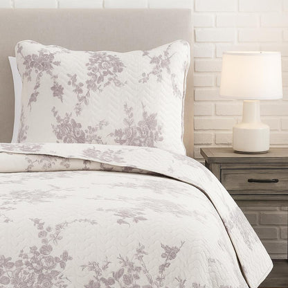 Покривало з наволочкою, 180х250см, Miss Bella 1604-01 / Комплект покривало + наволочка / Покривало стьобане