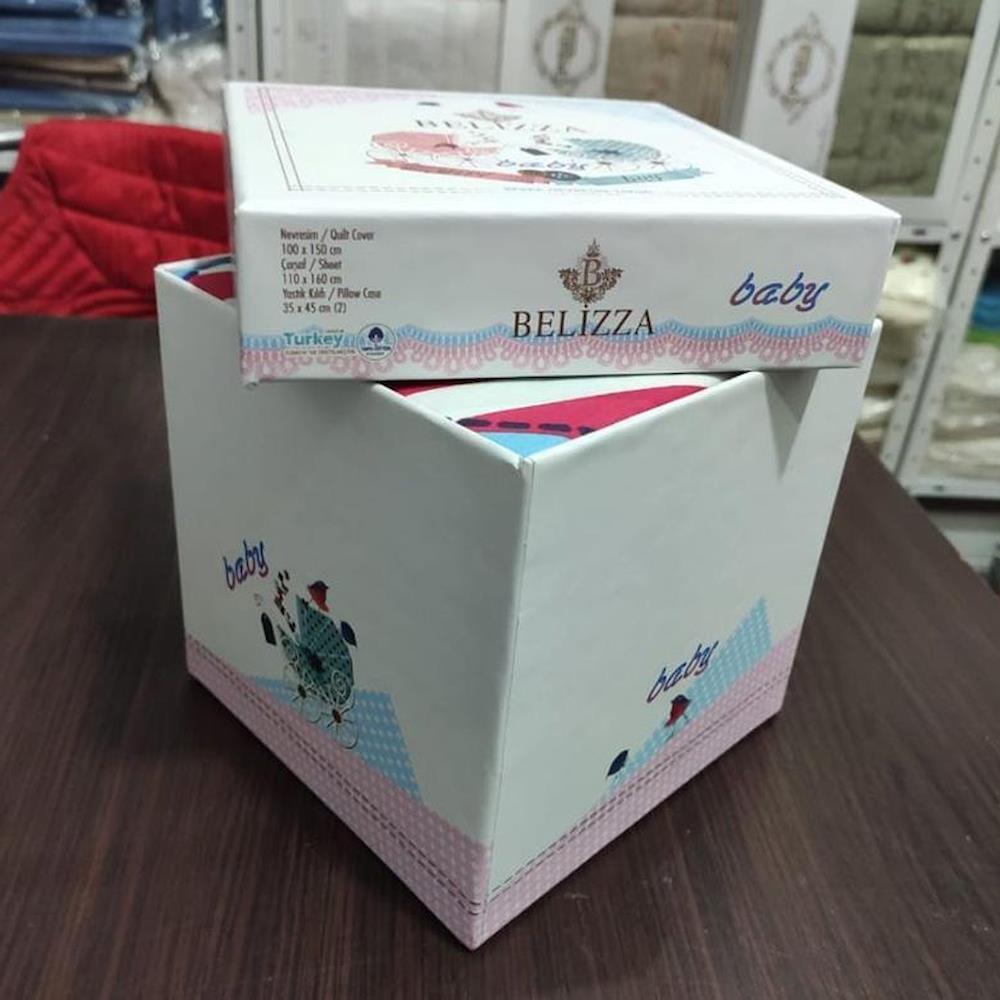 Комплект дитячої постільної білизни ранфорс, Belizza Flamingo / Дитяча постільна білизна / Постільна білизна для немовлят