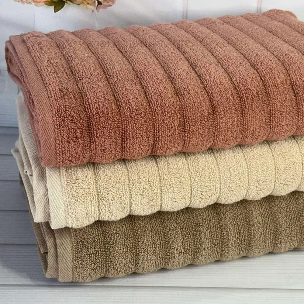 Рушники махрові 50х90см, 3 шт/уп, Royal Bej, Sweet dream, Туреччина / Банні рушники / Рушники махрові для тіла