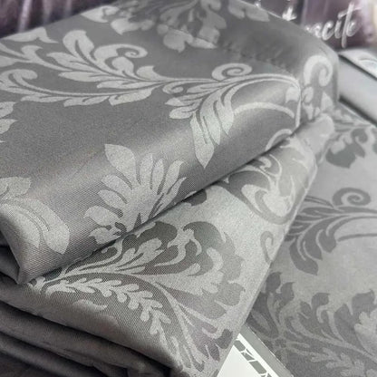 Жакардова постільна білизна, Євро розмір, Romeo home Ramses Grey / Набір постільної білизни