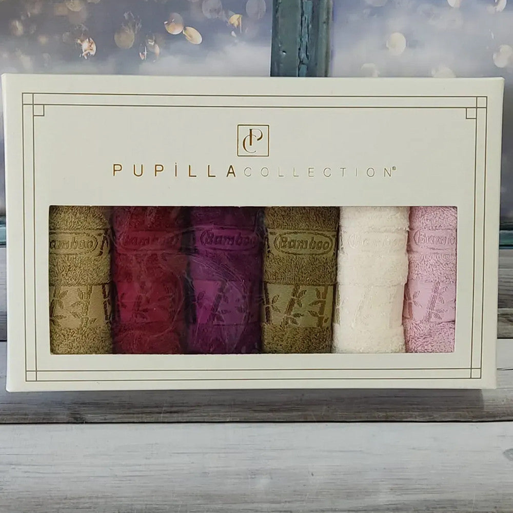 Набір кухонних рушників 50х90см, 6шт/уп, Pupilla Gold / Комплект рушників махрових / Рушники кухонні бамбукові