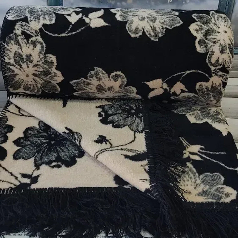 Плед бавовняний 200x240см, Sarar / Бавовняний двосторонній теплий плед / Плед-ковдра