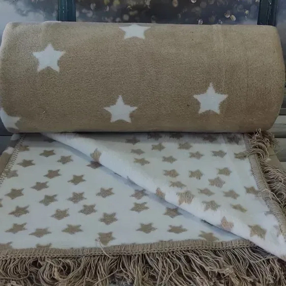 Плед бавовняний 200x240см, Sarar / Бавовняний двосторонній теплий плед / Плед-ковдра