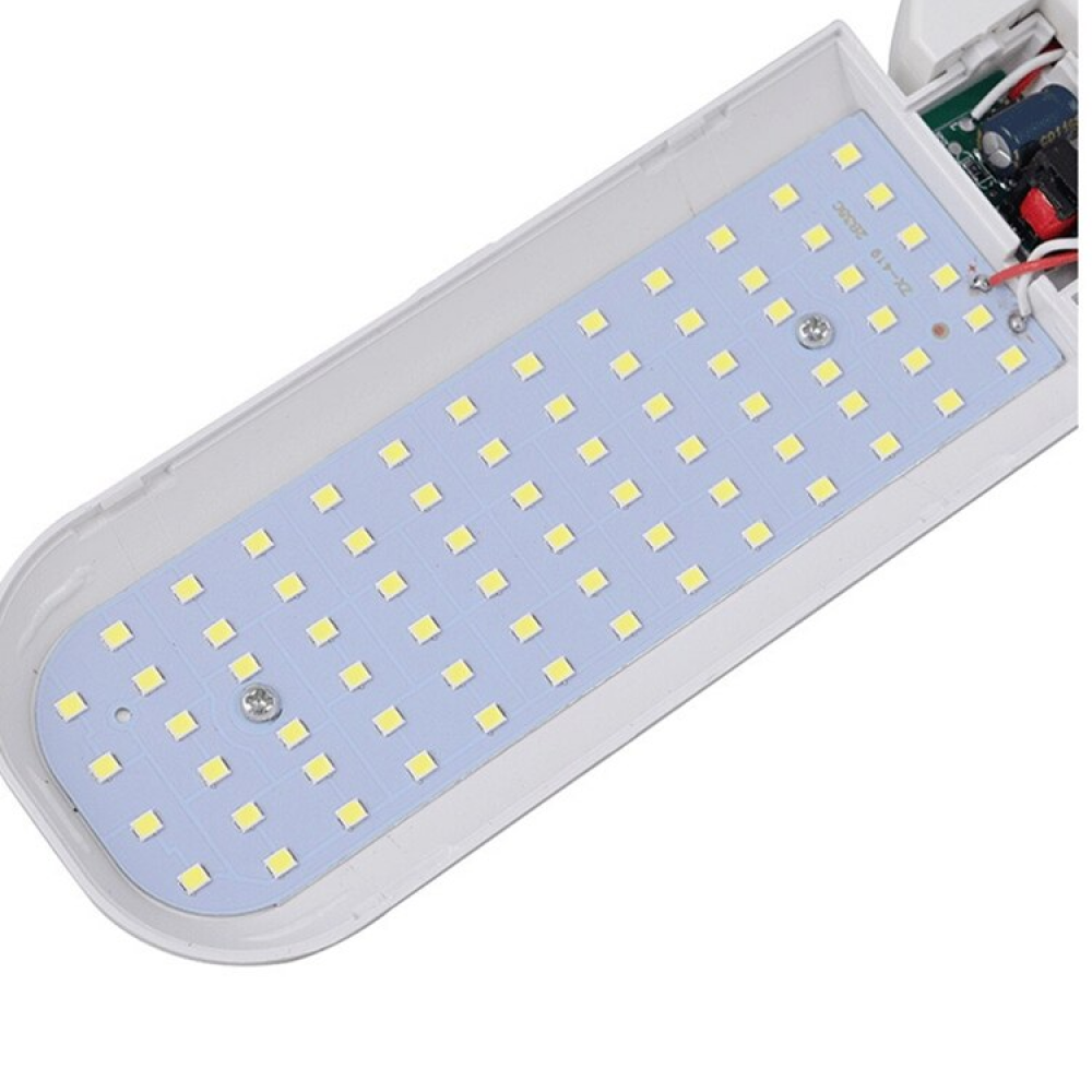 Складна лампа на 3 лопаті 45Вт, з цоколем E27, Fan blade bulb, Білий / Світлодіодна лампочка / Led лампа