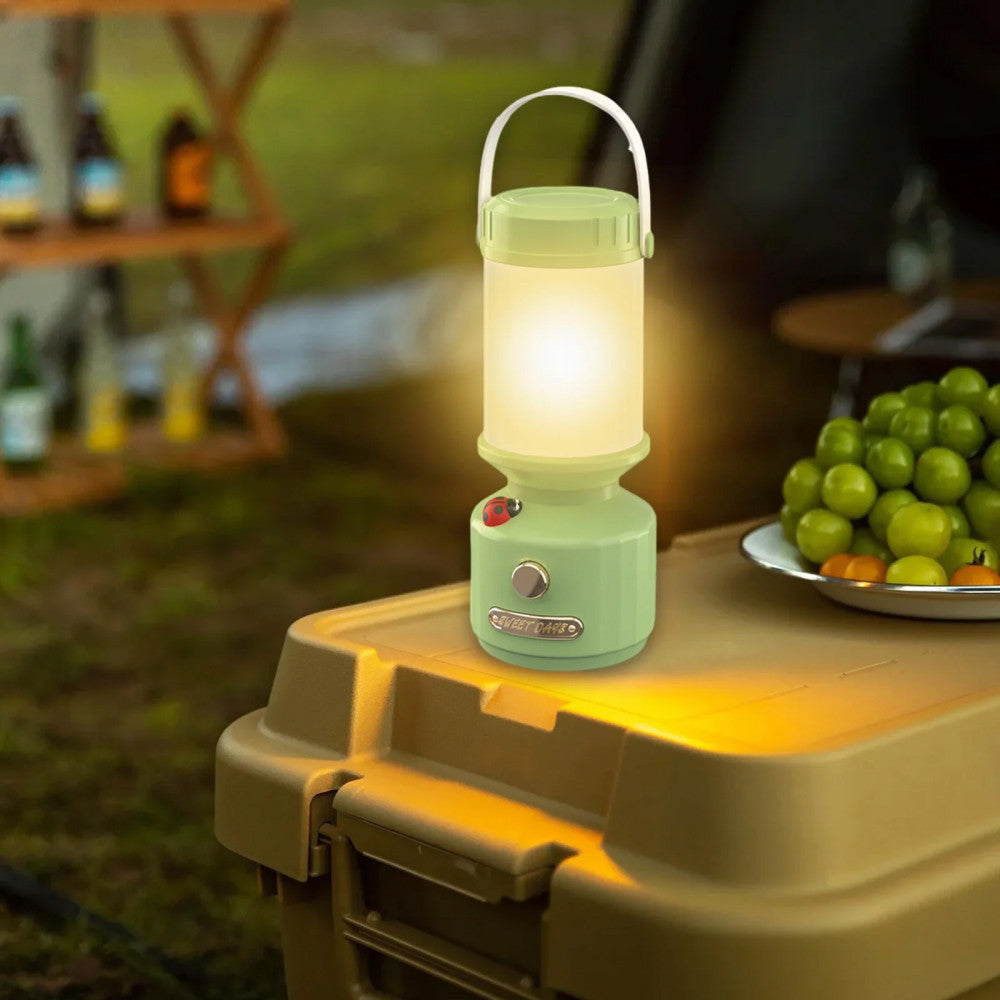 Світлодіодний акумуляторний нічник, з USB, Зелений / Лампа з регульованою яскравістю / Світильник акумуляторний