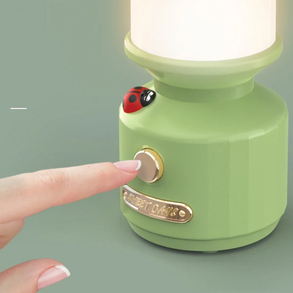 Світлодіодний акумуляторний нічник, з USB, Зелений / Лампа з регульованою яскравістю / Світильник акумуляторний