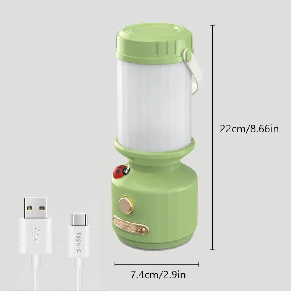 Світлодіодний акумуляторний нічник, з USB, Зелений / Лампа з регульованою яскравістю / Світильник акумуляторний