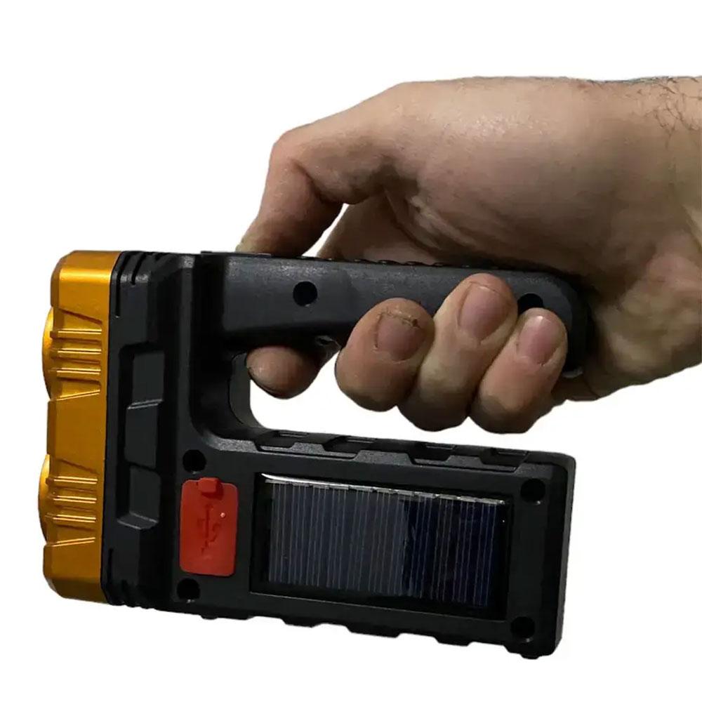 Світлодіодний акумуляторний ручний ліхтар з USB, BL 7701A COB, чорний / Світлодіодний ліхтар / Ручний ліхтар