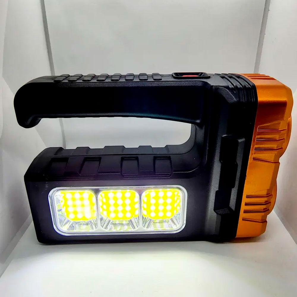 Світлодіодний акумуляторний ручний ліхтар з USB, BL 7701A COB, чорний / Світлодіодний ліхтар / Ручний ліхтар