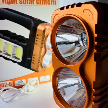 Світлодіодний акумуляторний ручний ліхтар з USB, BL 7701A COB, чорний / Світлодіодний ліхтар / Ручний ліхтар
