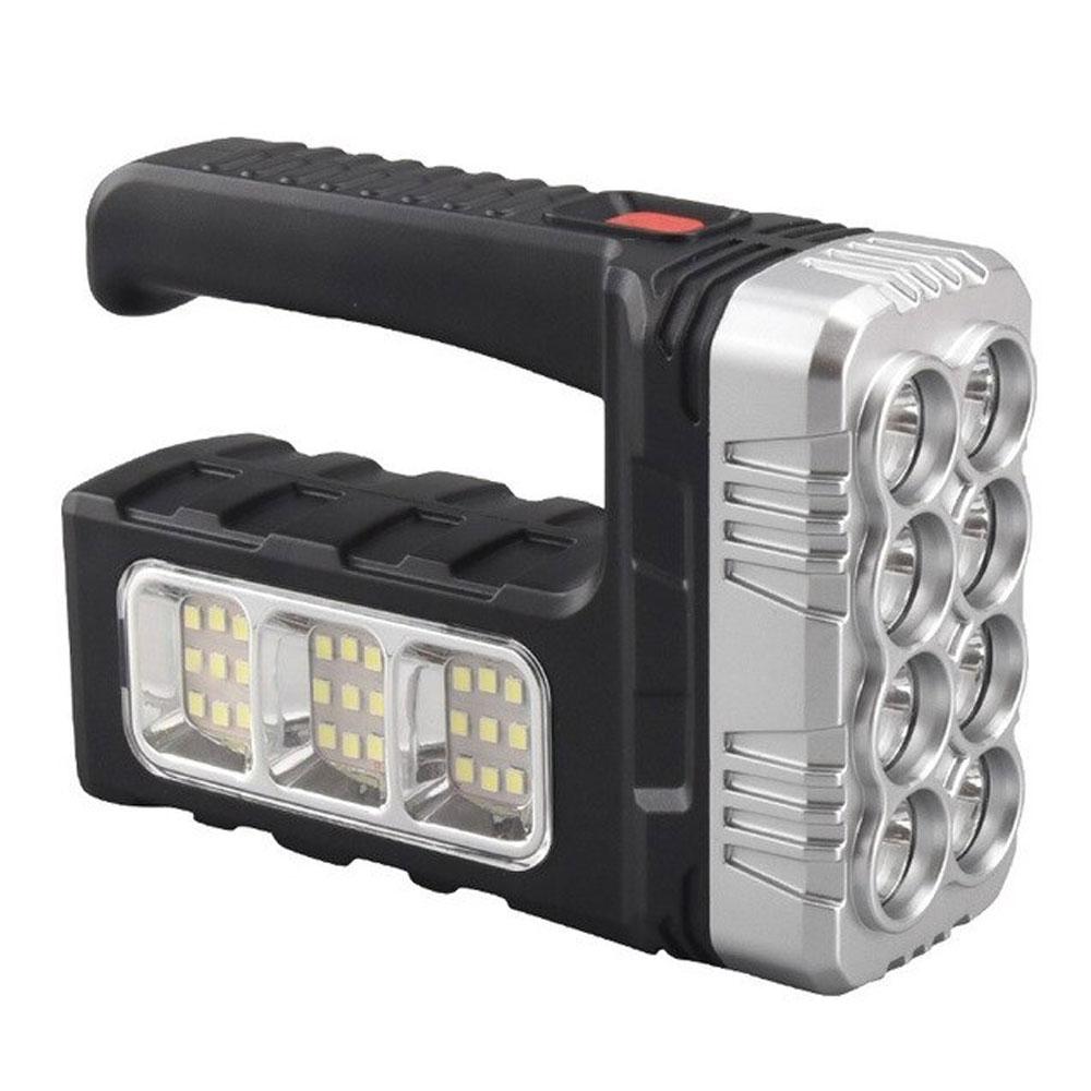 Ліхтарик USB ручний акумуляторний з функцією Power Bank, BL 7702A COB, Сірий / Ліхтарик на сонячній батареї