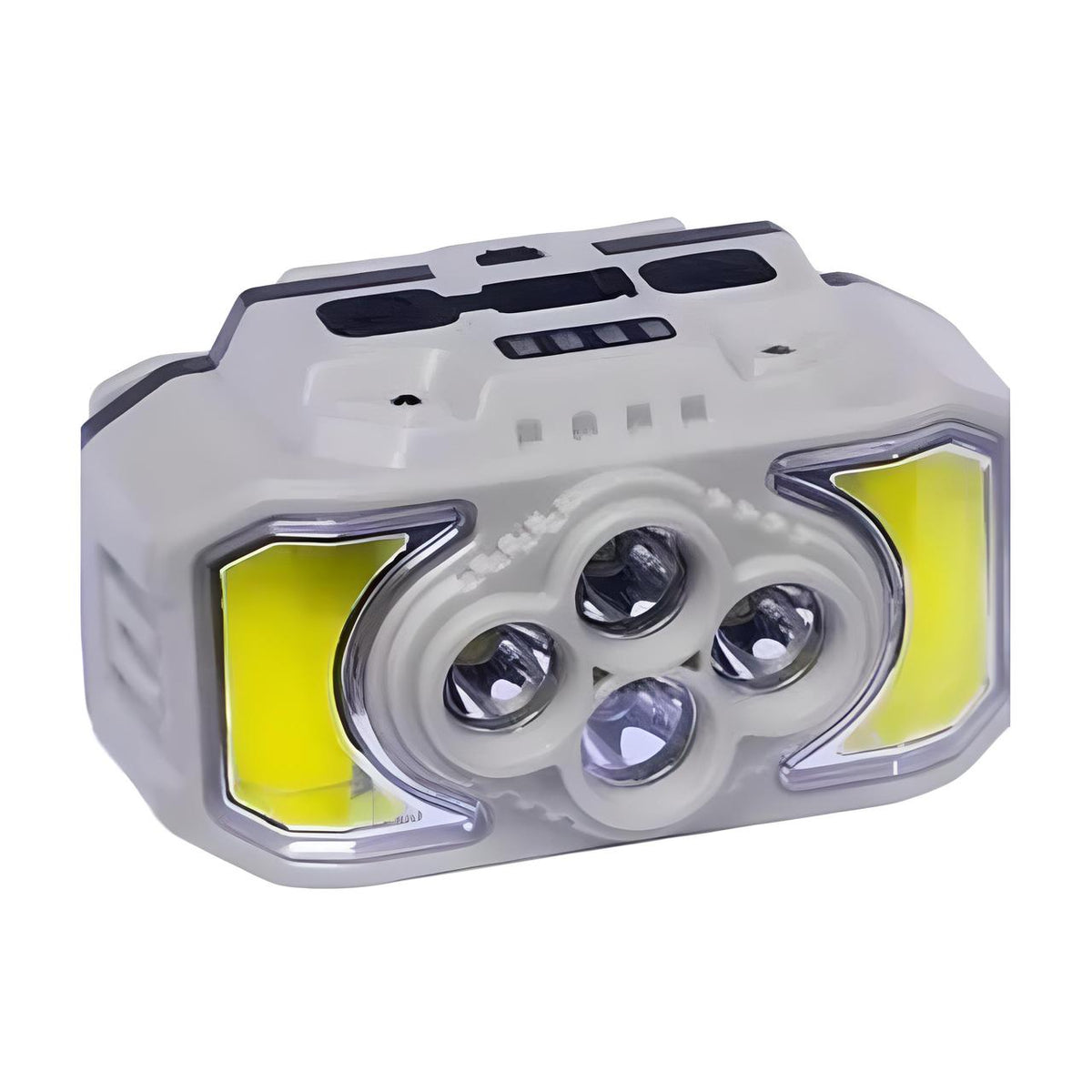 Ліхтар налобний HX-815S-4XPE + 2COB, від USB, Білий / Акумуляторний ліхтарик з сенсорним датчиком руху