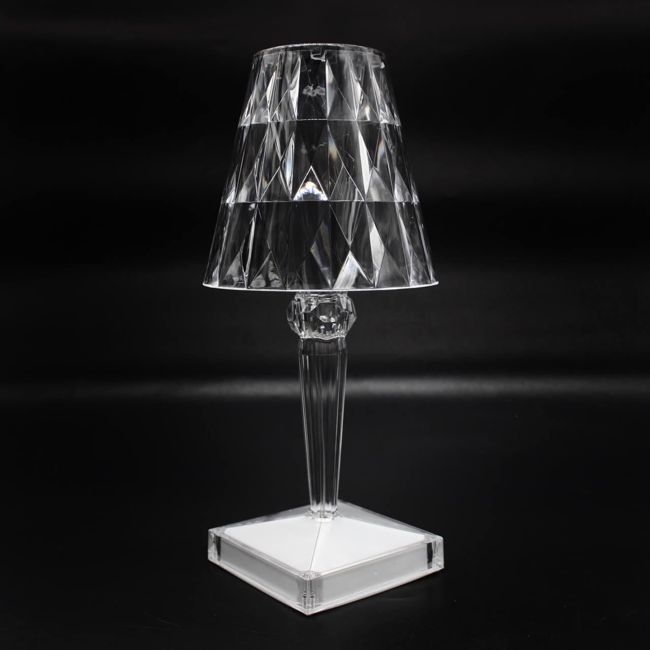 LED світильник Crystal light із сенсорним керуванням, Прозорий / Настільна лампа нічник / Декоративна лед лампа