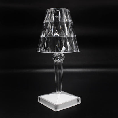 LED світильник Crystal light із сенсорним керуванням, Прозорий / Настільна лампа нічник / Декоративна лед лампа