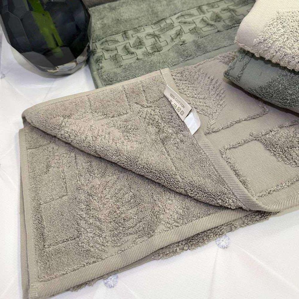 Набір рушників, 6 шт, 70x140 см, Pupilla Mikanos / Набір жакардових рушників / Комплект лазневих рушників