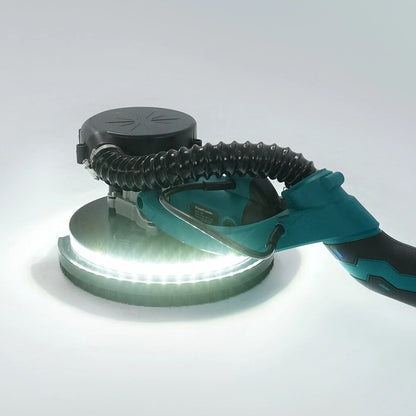 Шліфмашина для стін з пилососом та LED-підсвічуванням 1100Вт, Бірюзовий / Шліфувальна машина для стін та стель