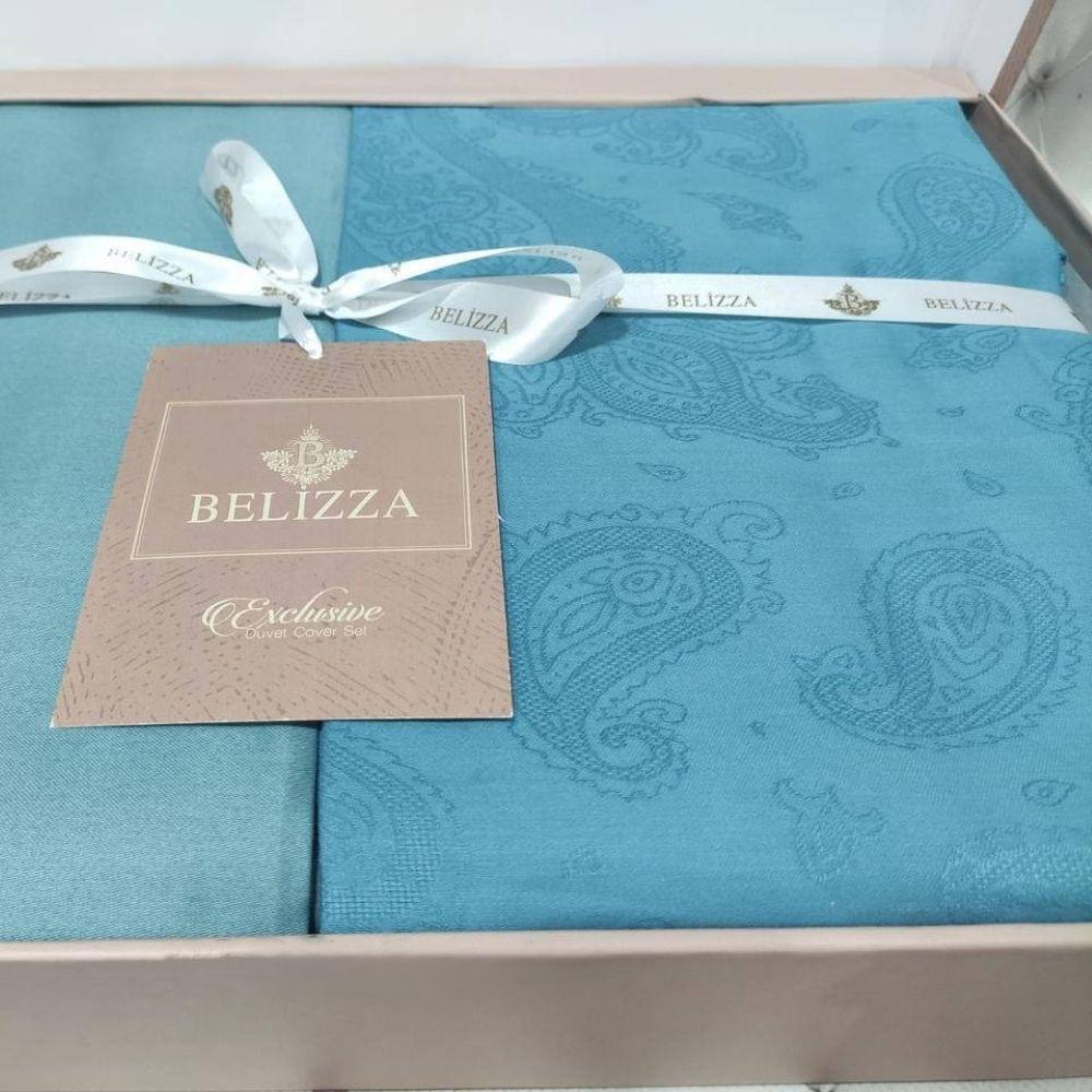Постільна білизна бавовняна, Євро розмір, Belizza Carolina petrol / Комплект постільної білизни