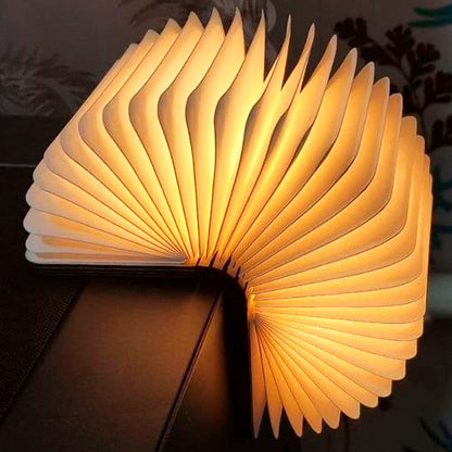 Акумуляторна настільна лампа-книжка, USB, Білий / LED лампа-книжка / Світлодіодна лампа на акумуляторі / Портативний світильник