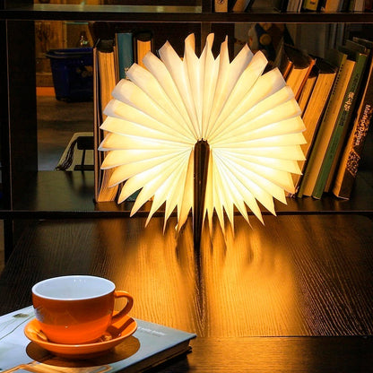 Акумуляторна настільна лампа-книжка, USB, Білий / LED лампа-книжка / Світлодіодна лампа на акумуляторі / Портативний світильник