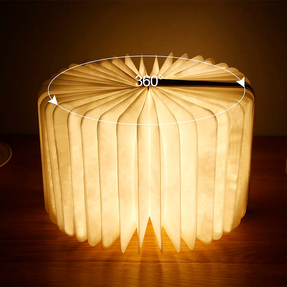 Акумуляторна настільна лампа-книжка, USB, Білий / LED лампа-книжка / Світлодіодна лампа на акумуляторі / Портативний світильник
