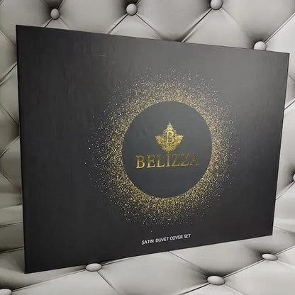 Сатинова постільна білизна, Євро розмір, Belizza Calikusu / Набір постільної білизни двоспальної / Постільна білизна бавовняна