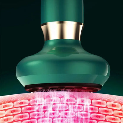 Вакуумний масажер від целюліту з підігрівом та USB, 12 режимів, Зелений / Антицелюлітний масажер для тіла