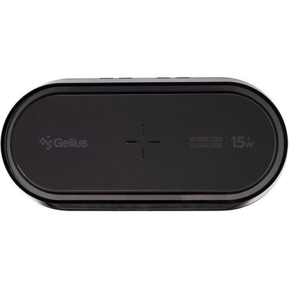 Настільний годинник з бездротовою зарядкою, Type-C живлення,Gelius Time Bridge 2 GP-SDC02/Годинник електронний/Цифровий годинник