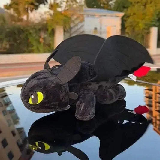 М'яка іграшка Дракон Беззубик 30см, на поверхню / Іграшка плюшева на авто / Іграшка дракон у машину