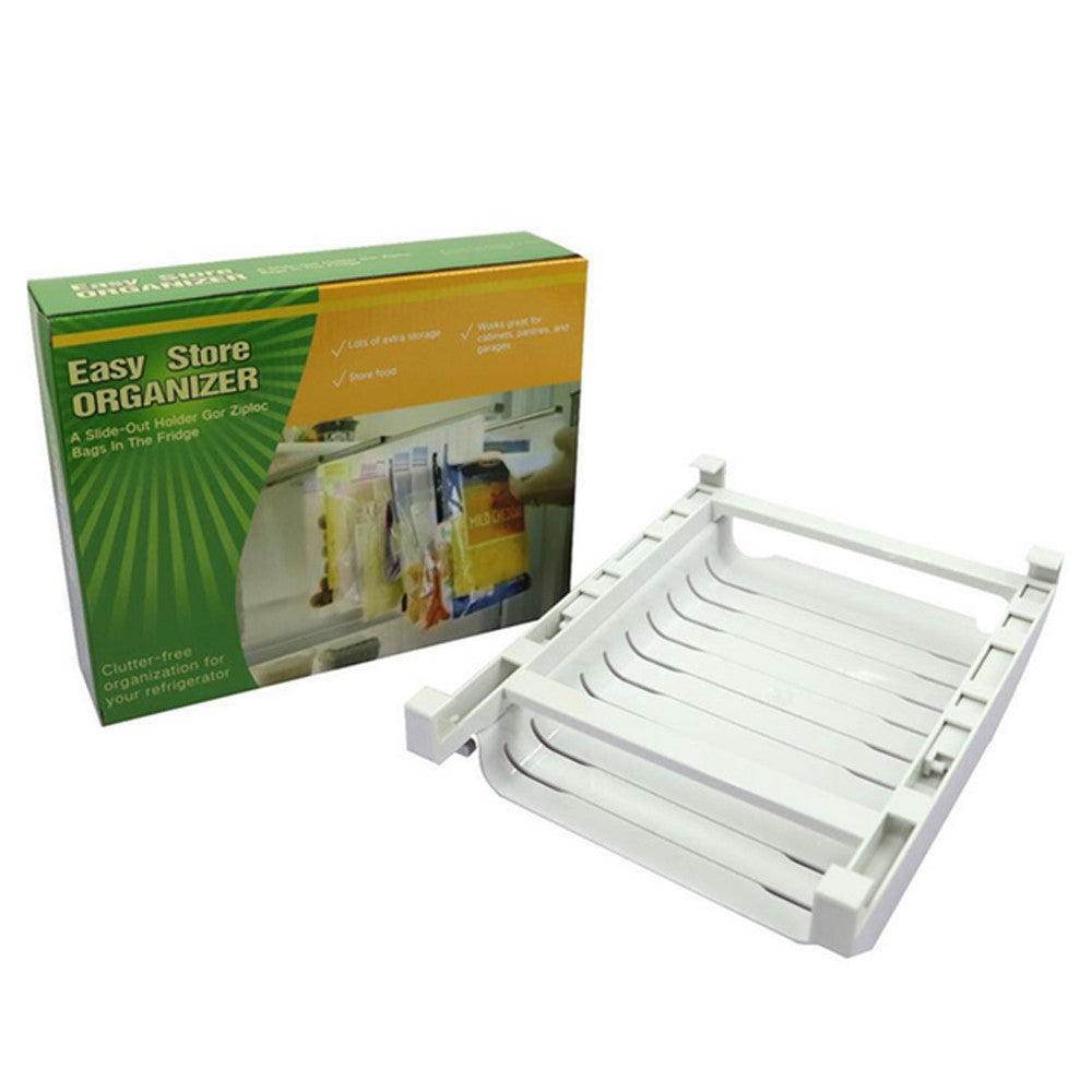 Органайзер для пакетів у холодильник 10 шт (25,5x19,5x5,8 см) Easy store organizer, Білий / Органайзер у холодильник