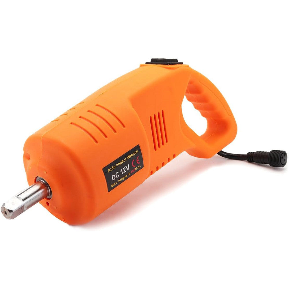Електричний гайковерт від прикурювача 12V, 80W, в кейсі BX-480, Помаранчевий / Ударний гайковерт для авто / Електрогайковерт