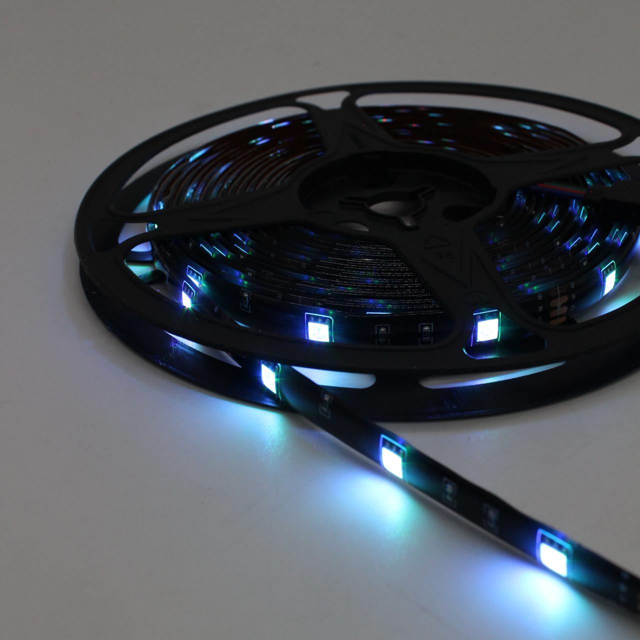 Комплект 2 шт Світлодіодна стрічка 5 м, від USB та пульт TV LED Strip CB-5050 / Лед підсвітка / RGB стрічка від повербанку