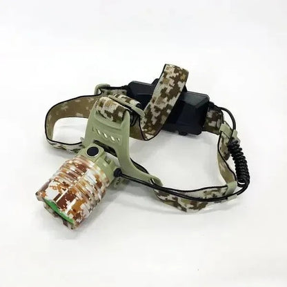 Акумуляторний налобний ліхтарик з зумом, діод T6, USB, HeadLamp 50042, Хакі / Світлодіодний ліхтар налобний / Ліхтарик на лоб