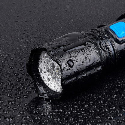 Ручний ліхтар акумуляторний, від USB, COB CB-38-P50, Чорний / Ліхтарик на акумуляторі / Акумуляторний ліхтарик світлодіодний