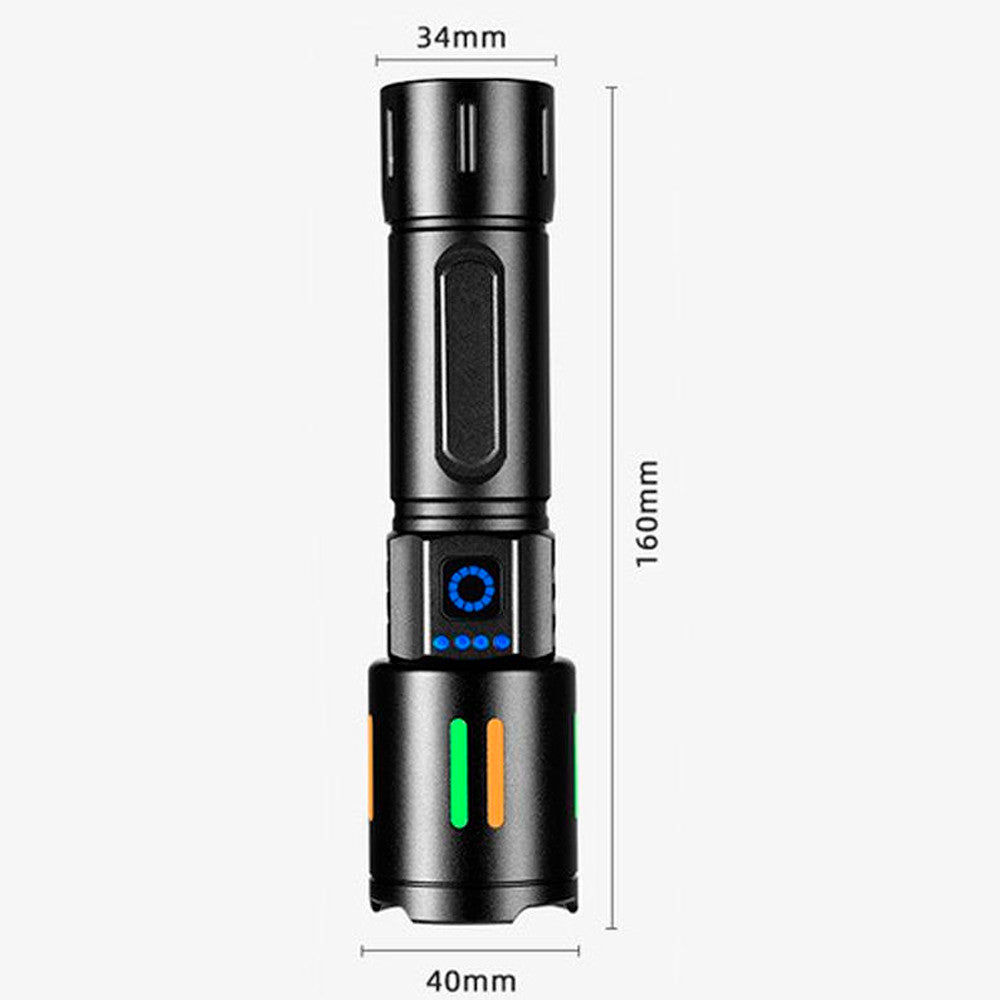 Ручний ліхтар акумуляторний від USB та батарейок Bailong PM10-TG LED / Ліхтарик світлодіодний / Ліхтарик на акумуляторі