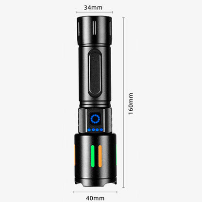 Ручний ліхтар акумуляторний від USB та батарейок Bailong PM10-TG LED / Ліхтарик світлодіодний / Ліхтарик на акумуляторі