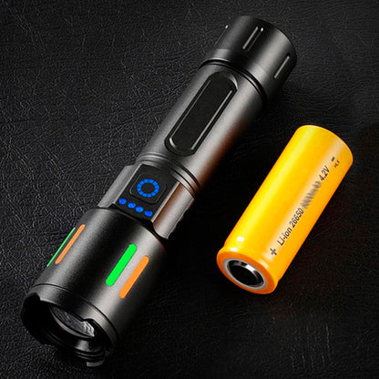 Ручний ліхтар акумуляторний від USB та батарейок Bailong PM10-TG LED / Ліхтарик світлодіодний / Ліхтарик на акумуляторі