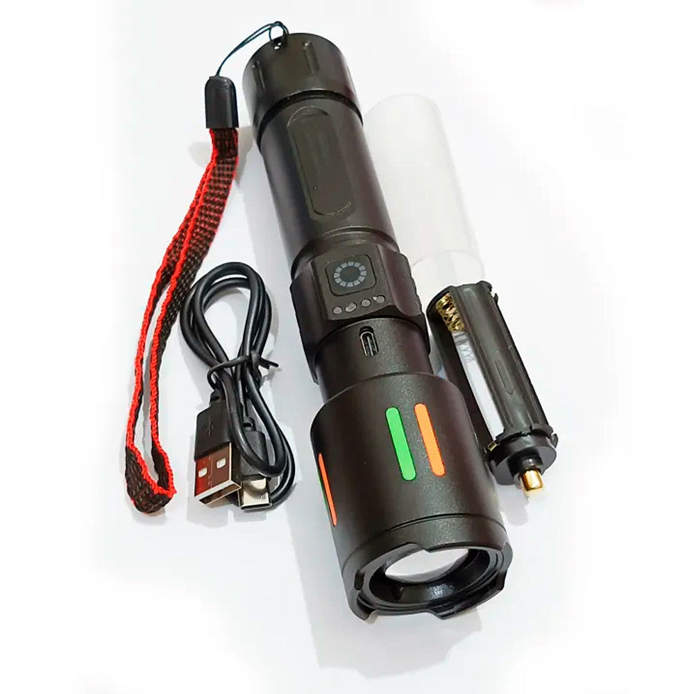 Ручний ліхтар акумуляторний від USB та батарейок Bailong PM10-TG LED / Ліхтарик світлодіодний / Ліхтарик на акумуляторі