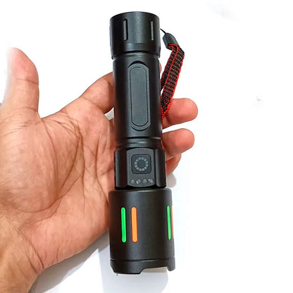 Ручний ліхтар акумуляторний від USB та батарейок Bailong PM10-TG LED / Ліхтарик світлодіодний / Ліхтарик на акумуляторі