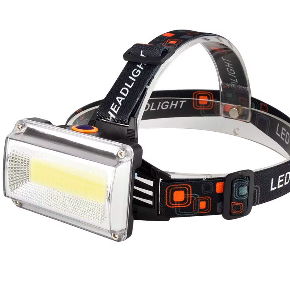 Налобний ліхтар із 4-ма затискачами, USB, RN814 HEAD TORCH, Чорний / Акумуляторний ліхтарик на голову з регульованим кутом нахилу