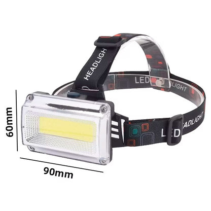 Налобний ліхтар із 4-ма затискачами, USB, RN814 HEAD TORCH, Чорний / Акумуляторний ліхтарик на голову з регульованим кутом нахилу