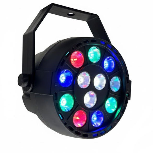Світлодіодний LED прожектор RGB, 12LEDх1W, від мережі / Сценічний світильник / Прожектор заливного світла