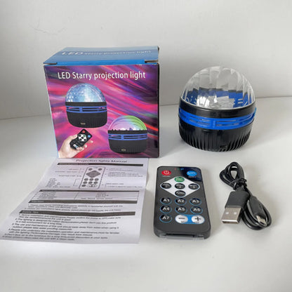 Нічник проектор з пультом від USB, LED Q6 STAR LIGHT 2502, Чорний / Дитячий нічник-лампа / Настільна лампа проектор