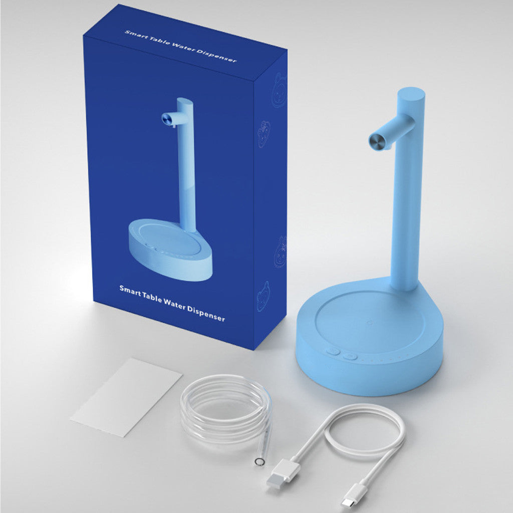 Настільний диспенсер для води, від USB, Синій / Акумуляторна електропомпа / Розумна помпа для води