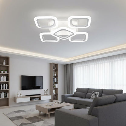 Світлодіодна LED люстра, з пультом, 47х66х12см, 60Вт, / Керована світлодіодна LED люстра / Смарт люстра