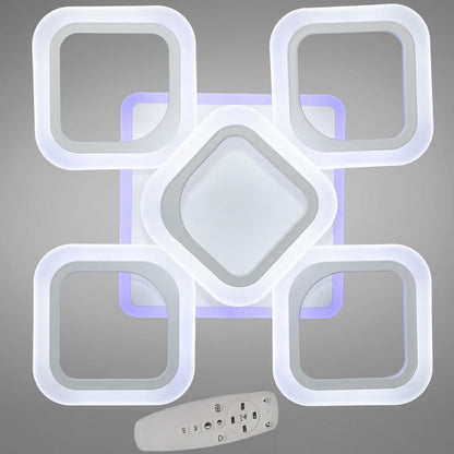 Світлодіодна LED люстра, з пультом, 47х66х12см, 60Вт, / Керована світлодіодна LED люстра / Смарт люстра