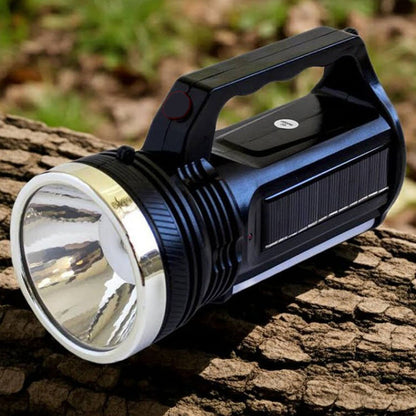 Ліхтар акумуляторний 1 + 24LED із сонячною батареєю, WX 2836, Чорний / Світлодіодний ліхтар ручний / Ліхтарик з бічним світлом