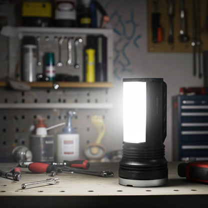 Ліхтар акумуляторний 1 + 24LED із сонячною батареєю, WX 2836, Чорний / Світлодіодний ліхтар ручний / Ліхтарик з бічним світлом