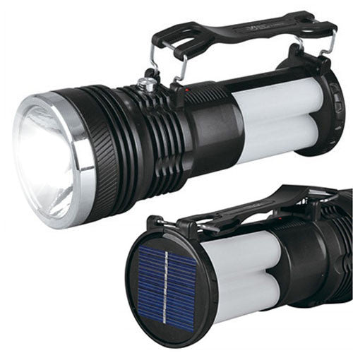 Ліхтар лампа із сонячною панеллю 1 + 24LED, 1000mAh, WX 2881T, Чорний / Ручний ліхтар акумуляторний / Світлодіодний ліхтарик
