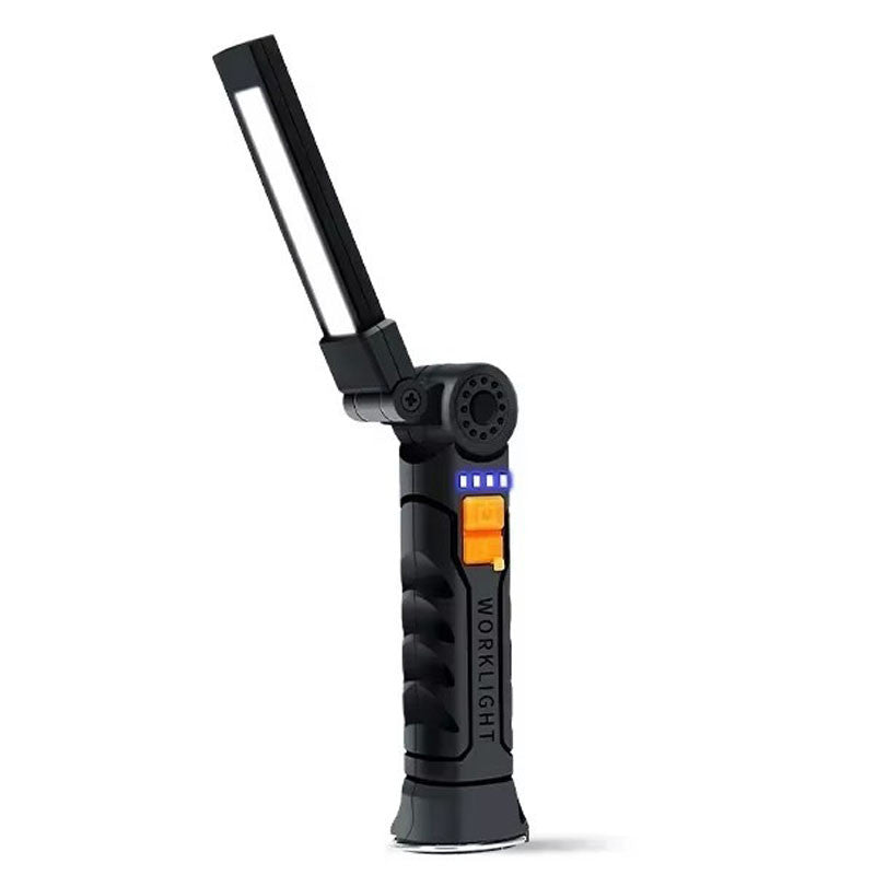 Акумуляторний ліхтар з магнітом, LED + COB, BL-G52, Чорний / Складаний ліхтар для кемпінгу / Ручний світлодіодний ліхтар